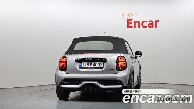 MINI COOPER S CONVERTIBLE 2024 — 61 990 км, серебристо-серый, Корея — под ключ — фото 4
