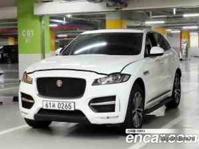 JAGUAR F-PACE 2017 — 68 000 км, белый, Корея — под ключ — фото 2