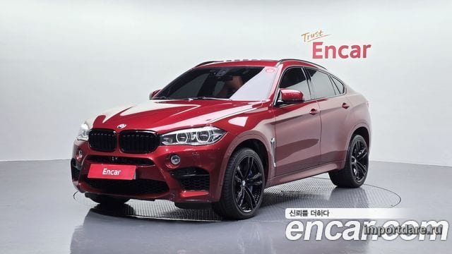 BMW X6M 2019 — 142 338 км, красный, Корея — под ключ — фото 11