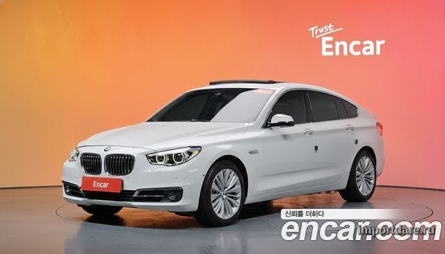 BMW 5 SERIES GT 2015 — 78 527 км, белый, Корея — под ключ — фото 2