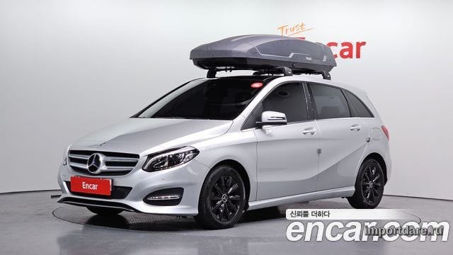 MERCEDES-BENZ B-CLASS W246 2016 — 73 946 км, серебристый, Корея — под ключ — фото 1