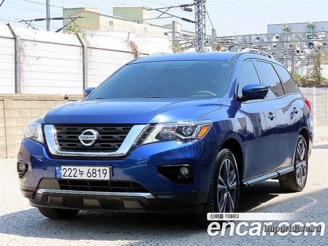 NISSAN PATHFINDER 2017 — 71 194 км, синий, Корея — под ключ — фото 2