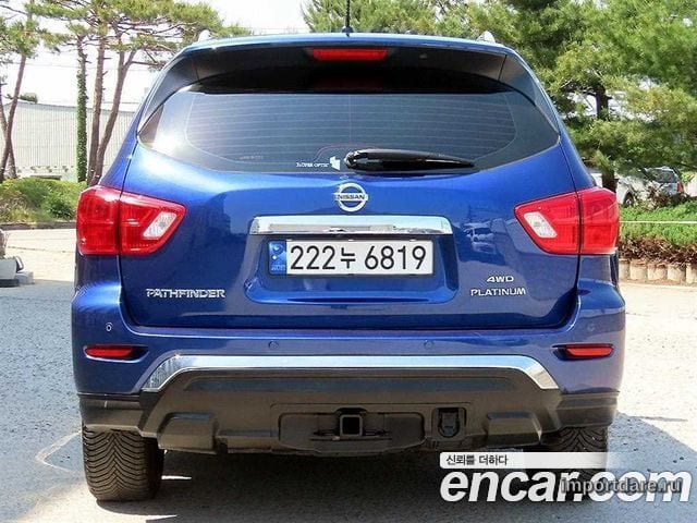 NISSAN PATHFINDER 2017 — 71 194 км, синий, Корея — под ключ — фото 4