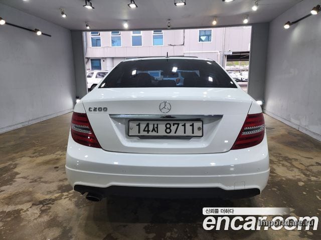 MERCEDES-BENZ C-CLASS W204 2013 — 92 858 км, белый-перламутр, Корея — под ключ — фото 5