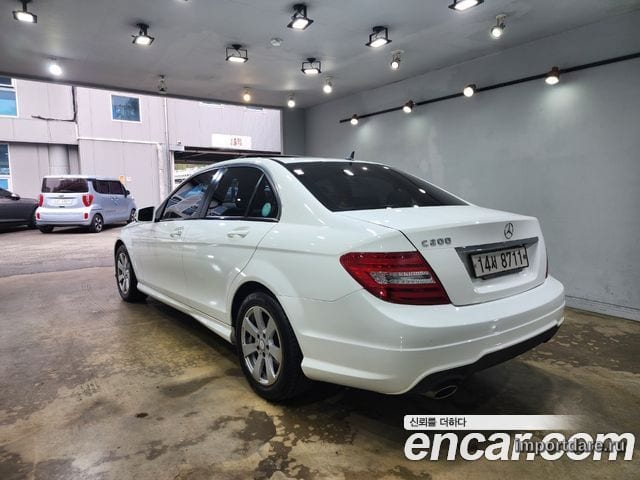 MERCEDES-BENZ C-CLASS W204 2013 — 92 858 км, белый-перламутр, Корея — под ключ — фото 6