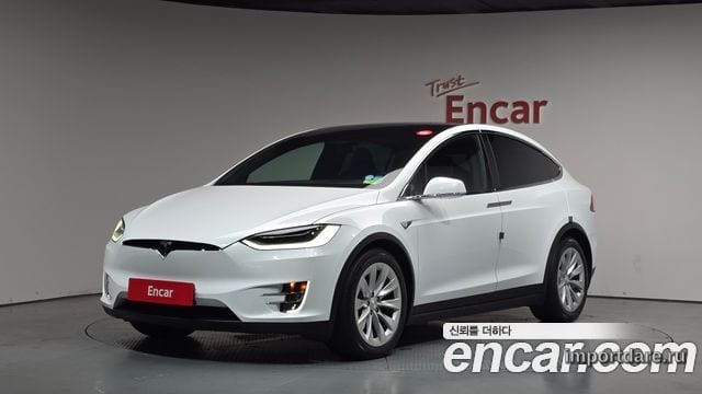 TESLA MODEL X 2018 — 19 736 км, белый, Корея — под ключ — фото 1