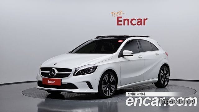MERCEDES-BENZ A-CLASS W176 2017 — 144 071 км, белый, Корея — под ключ — фото 1