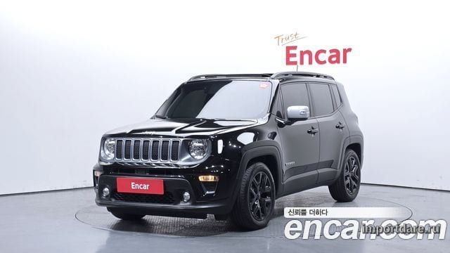 JEEP RENEGADE 2022 — 18 704 км, чёрный, Корея — под ключ — фото 1