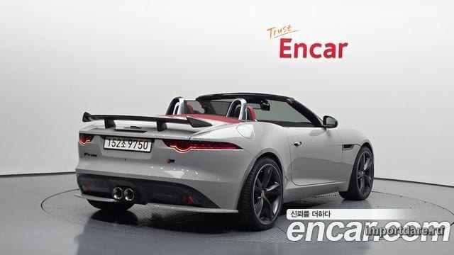 JAGUAR F-TYPE 2016 — 113 622 км, серебристо-серый, Корея — под ключ — фото 2
