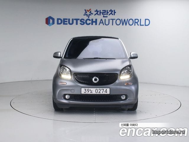 SMART FORTWO COUPE 2015 — 56 636 км, серый, Корея — под ключ — фото 3