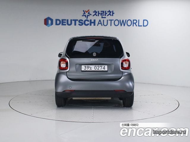 SMART FORTWO COUPE 2015 — 56 636 км, серый, Корея — под ключ — фото 4