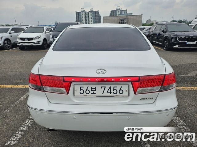 HYUNDAI GRANDEUR NEW LUXURY 2010 — 164 790 км, белый, Корея — под ключ — фото 4