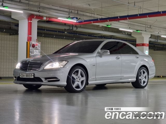 MERCEDES-BENZ S-CLASS W221 2011 — 155 714 км, серебристый, Корея — под ключ — фото 1