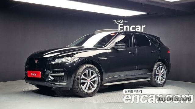 JAGUAR F-PACE 2017 — 92 038 км, чёрный, Корея — под ключ — фото 1