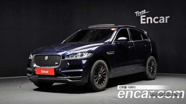 JAGUAR F-PACE 2018 — 131 466 км, синий, Корея — под ключ — фото 1