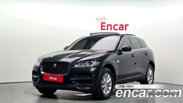JAGUAR F-PACE 2017 — 123 026 км, тёмно-зелёный, Корея — под ключ — фото 1