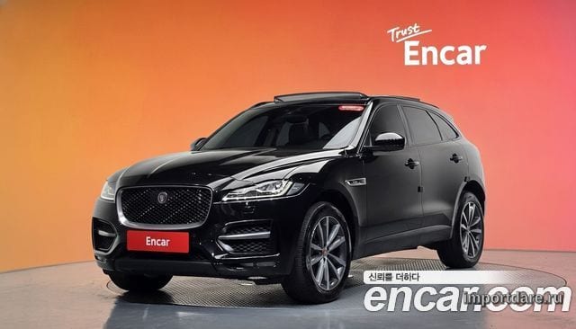 JAGUAR F-PACE 2019 — 138 332 км, чёрный, Корея — под ключ — фото 2