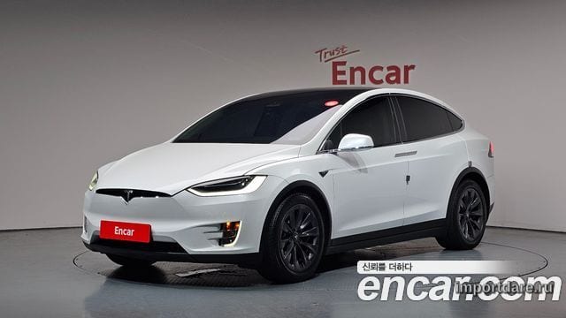 TESLA MODEL X 2019 — 98 818 км, белый, Корея — под ключ — фото 1