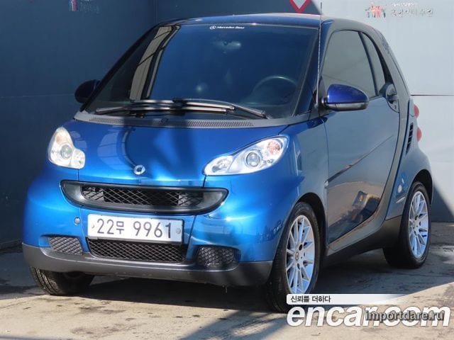 SMART FORTWO COUPE 2011 — 85 501 км, синий, Корея — под ключ — фото 1