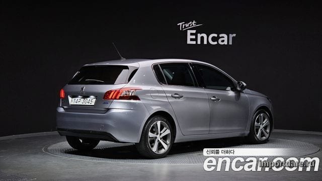 PEUGEOT 308 2015 — 169 749 км, серебристо-серый, Корея — под ключ — фото 2