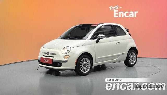 FIAT 500C 2014 — 150 020 км, белый-перламутр, Корея — под ключ — фото 2