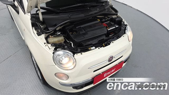 FIAT 500C 2014 — 150 020 км, белый-перламутр, Корея — под ключ — фото 6
