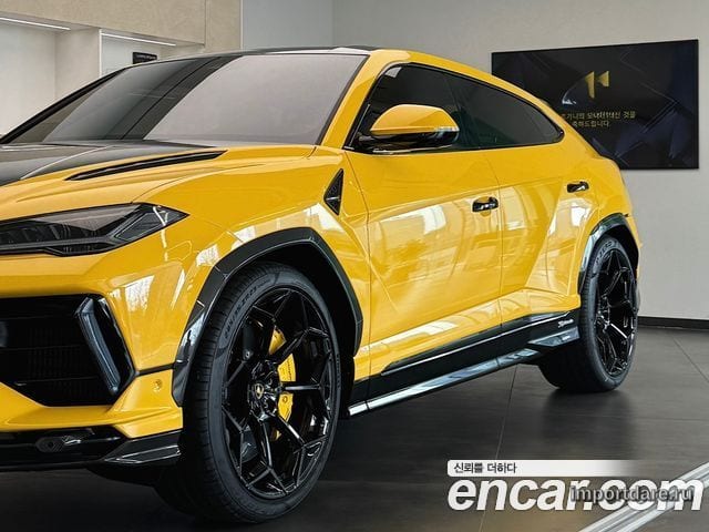 LAMBORGHINI URUS 2024 — 9 800 км, жёлтый, Корея — под ключ — фото 2
