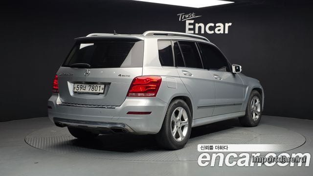 MERCEDES-BENZ GLK-CLASS X204 2013 — 285 299 км, серебристый, Корея — под ключ — фото 2
