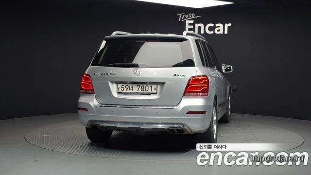 MERCEDES-BENZ GLK-CLASS X204 2013 — 285 299 км, серебристый, Корея — под ключ — фото 4