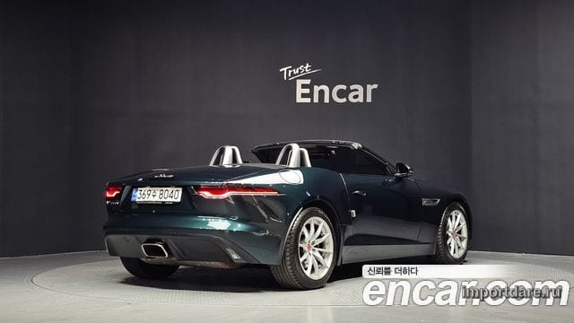 JAGUAR F-TYPE 2022 — 16 602 км, тёмно-зелёный, Корея — под ключ — фото 2