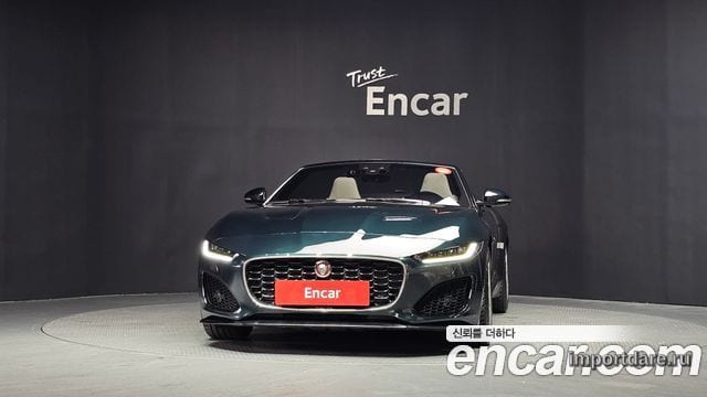 JAGUAR F-TYPE 2022 — 16 602 км, тёмно-зелёный, Корея — под ключ — фото 3