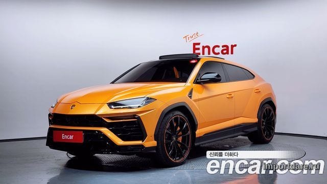 LAMBORGHINI URUS 2022 — 16 655 км, оранжевый, Корея — под ключ — фото 1