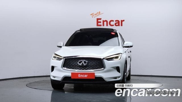 INFINITI QX50 2019 — 38 387 км, белый-перламутр, Корея — под ключ — фото 3