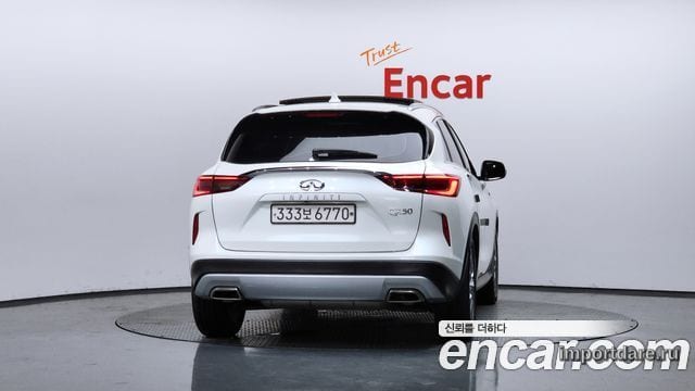 INFINITI QX50 2019 — 38 387 км, белый-перламутр, Корея — под ключ — фото 4