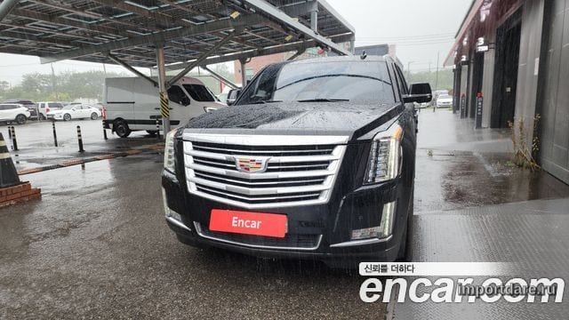 CADILLAC ESCALADE 2018 — 148 379 км, чёрный, Корея — под ключ — фото 3
