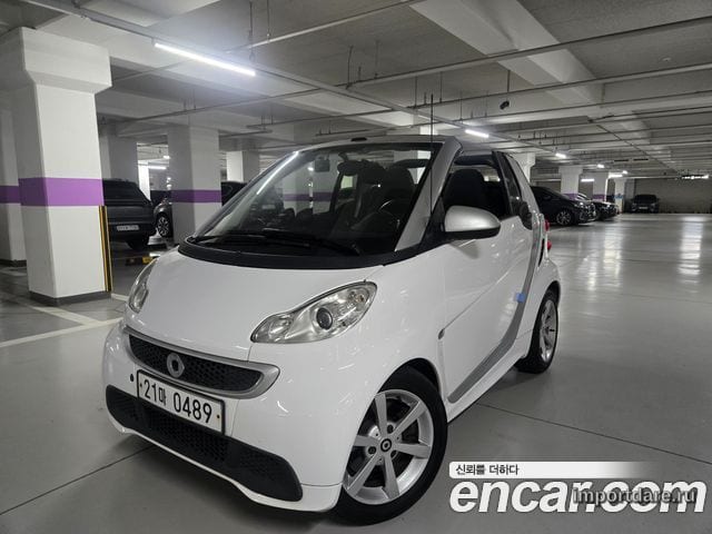 SMART FORTWO CABRIO 2014 — 73 000 км, белый, Корея — под ключ — фото 1