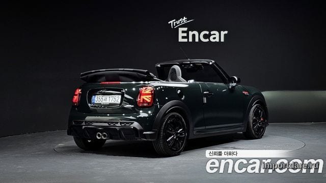 MINI COOPER S CONVERTIBLE 2024 — 23 832 км, тёмно-зелёный, Корея — под ключ — фото 1