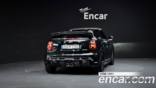 MINI COOPER S CONVERTIBLE 2024 — 23 832 км, тёмно-зелёный, Корея — под ключ — фото 4