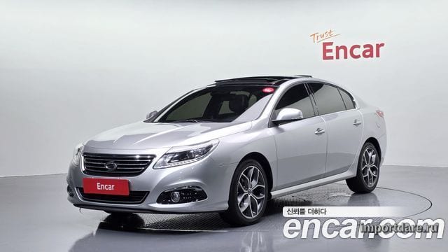 RENAULT KOREA SM5 PLATINUM 2013 — 42 963 км, серебристо-серый, Корея — под ключ — фото 1