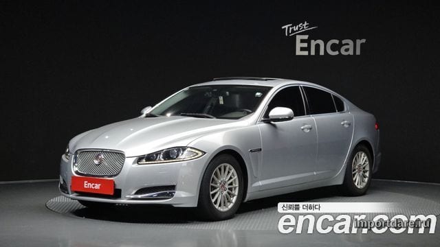 JAGUAR NEW XF 2014 — 116 709 км, серебристо-серый, Корея — под ключ — фото 1
