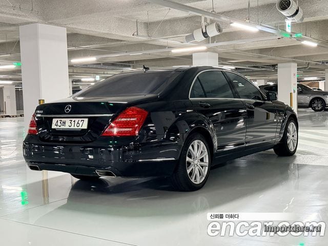 MERCEDES-BENZ S-CLASS W221 2012 — 179 500 км, чёрный, Корея — под ключ — фото 2