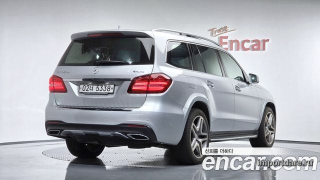 MERCEDES-BENZ GLS-CLASS X166 2017 — 129 270 км, серебристый, Корея — под ключ — фото 1
