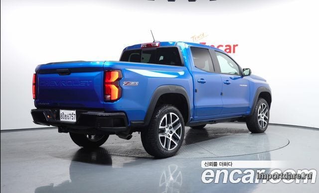 CHEVROLET COLORADO 2024 — 12 291 км, синий, Корея — под ключ — фото 2