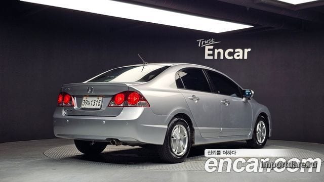 HONDA CIVIC 2007 — 202 114 км, серебристо-серый, Корея — под ключ — фото 2