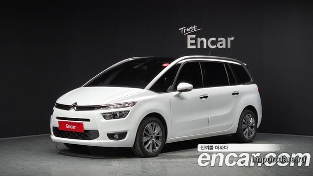 CITROEN GRAND C4 PICASSO 2015 — 84 490 км, белый, Корея — под ключ — фото 1
