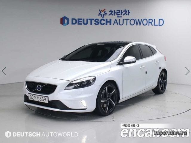 VOLVO V40 2016 — 87 212 км, белый, Корея — под ключ — фото 1