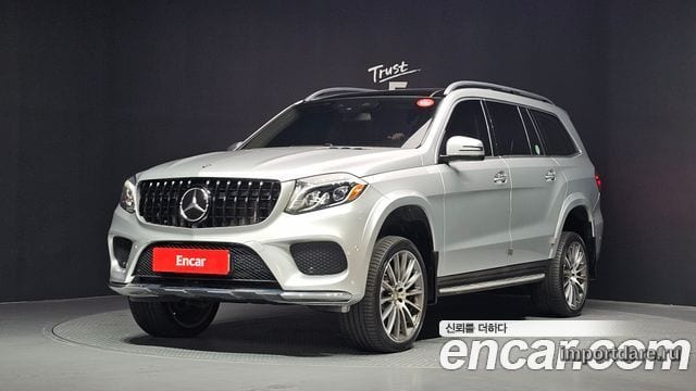 MERCEDES-BENZ GLS-CLASS X166 2017 — 107 521 км, серебристый, Корея — под ключ — фото 1