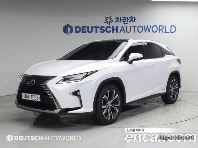 LEXUS RX450H 2017 — 77 557 км, белый, Корея — под ключ — фото 1