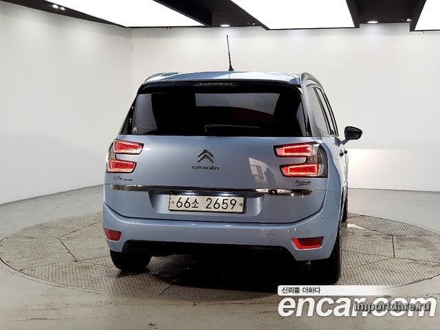 CITROEN GRAND C4 PICASSO 2015 — 92 138 км, голубой, Корея — под ключ — фото 3