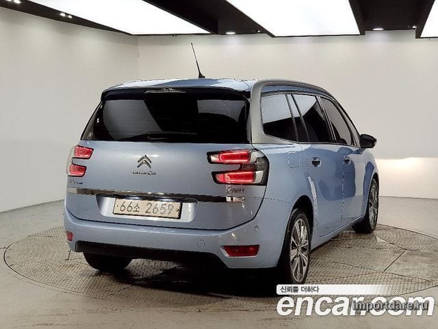 CITROEN GRAND C4 PICASSO 2015 — 92 138 км, голубой, Корея — под ключ — фото 4